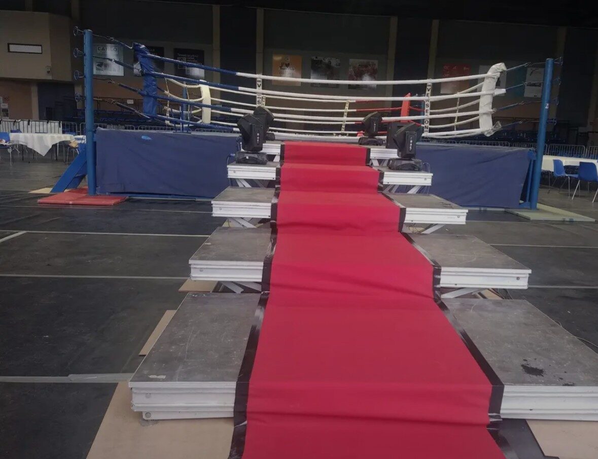 Dispositif de sécurité pour un gala de boxe en salle, ERP